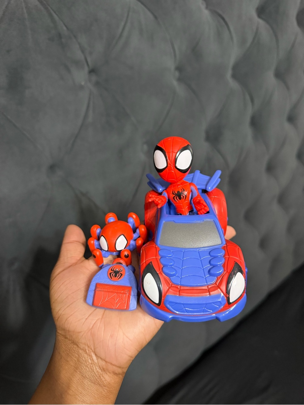 Red Spiderman Hero Car Playset - Kids Toys